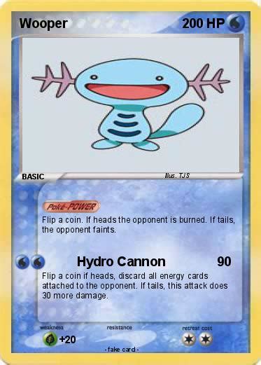 Pokémon Wooper 50 50 - Hydro Cannon - My Pokemon Card