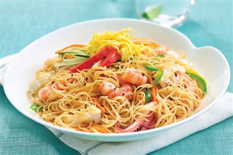 Stir Fried Rice Vermicelli with Seafood | Asian Inspirations