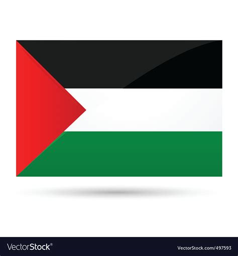 Palestine flag Royalty Free Vector Image - VectorStock