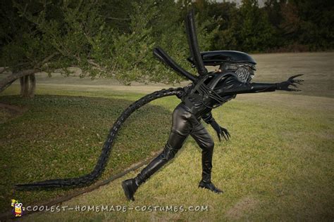 Awesome Homemade Alien Xenomorph Costume for Halloween