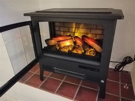 Large Electric Stove Fire Log Burner Effect with remote control 3D ...