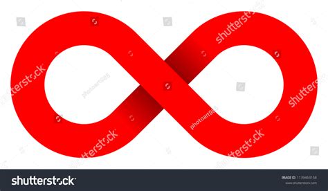 Infinity Symbol Red Simple Shadow Isolated Stock Vector (Royalty Free) 1139463158 | Shutterstock