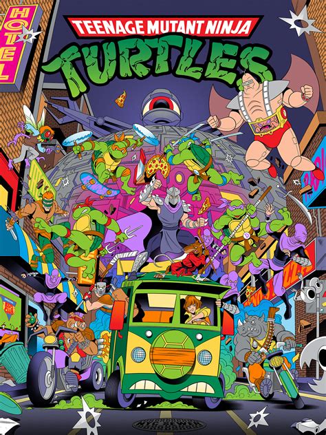 TEENAGE MUTANT NINJA TURTLES 80's TV CARTOON :: Behance