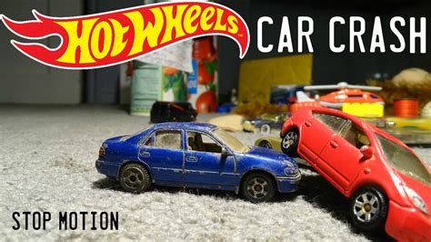 HOT WHEELS Car Crash | Stop Motion - YouTube