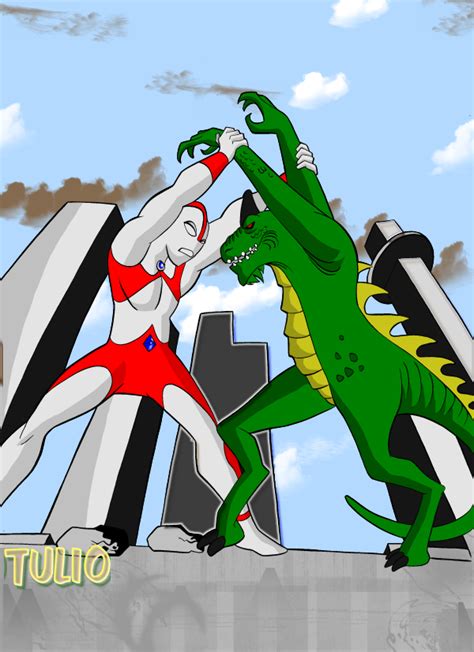 Ultraman vs. Godzilla by TULIO19mx on DeviantArt