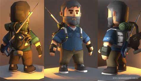 Pin by Igor Kupreev on Low Poly Characters | Low poly character, Low poly, Blender character ...