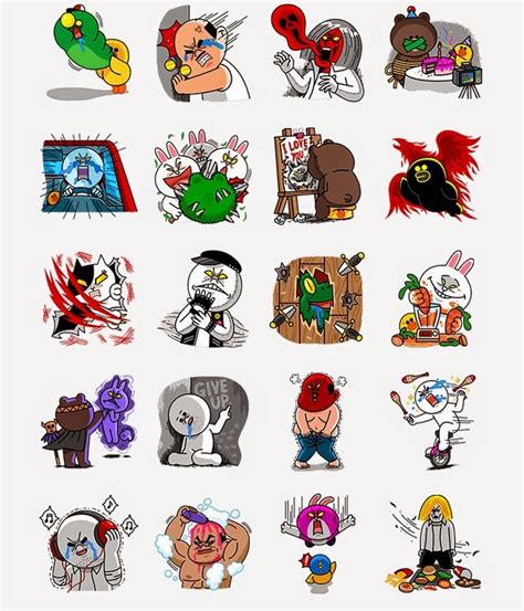 LINE Stickers Community: Free line stickers-LINE Characters Blow a Fuse ...