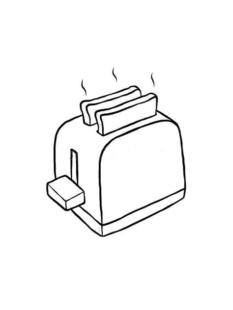 Toaster Coloring Pages