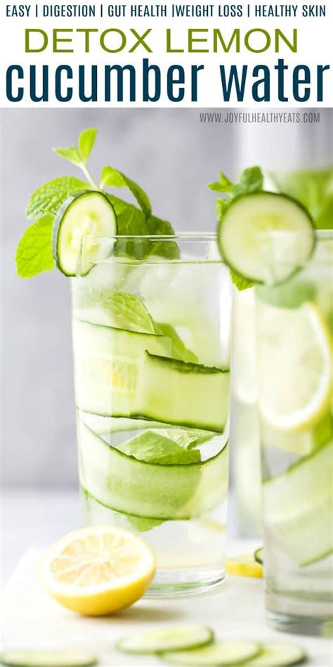 Detox Lemon Cucumber Water Recipe | Easy Detox Drink!