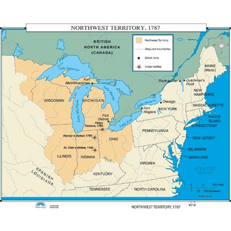 History Maps for Classroom - History Map #018 Northwest Territory, 1787