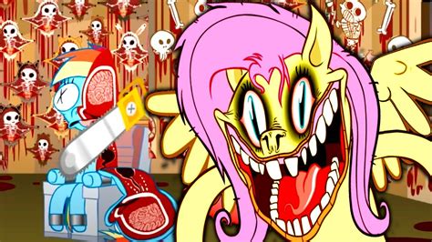 SCARIEST MY LITTLE PONY ANIMATION EVER (Crazy MLP Animated Parodies SHED.MOV APPLES.MOV DRESS ...