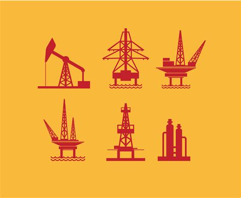 Oil Drilling Vector Vector Art & Graphics | freevector.com