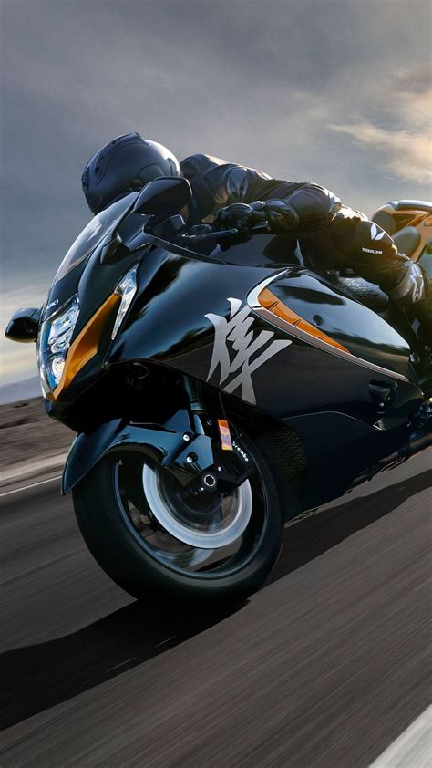 Suzuki Hayabusa 2022 4K Ultra HD Mobile Phone Wallpaper | 커스텀 바이크, 오토바이