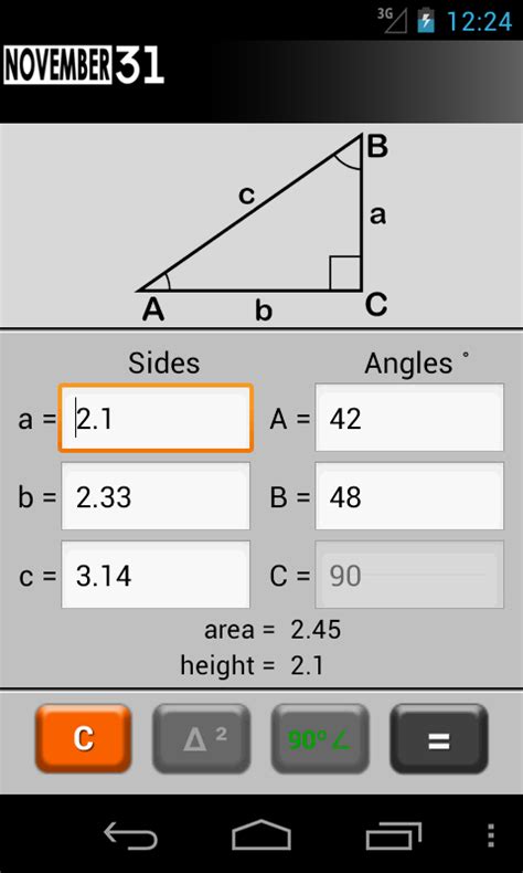 Triangle Calculator - Android Apps on Google Play