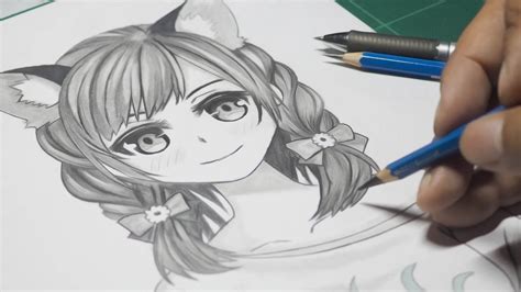 How To Draw a Cute Anime Wolf Girl [Anime Drawing Tutorial] - YouTube