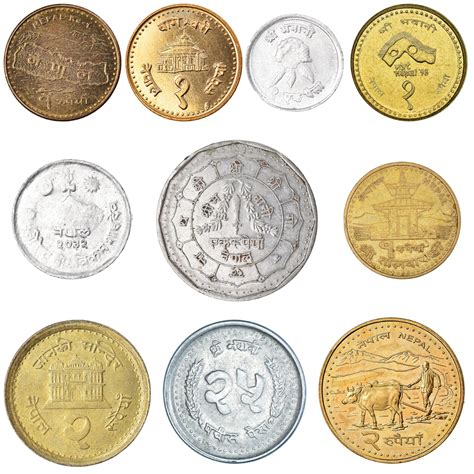 10 Nepal Coins | Mixed Nepalese Currency | Paisa | Rupee | 1966 - 2022