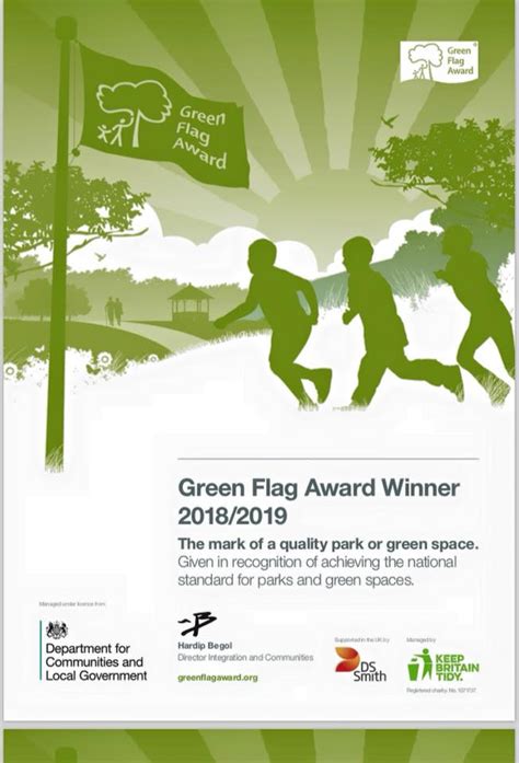 Green flag award poster - Grappenhall Heys Walled Garden