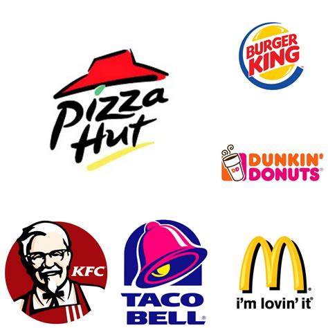 Fast Food Logo Collage