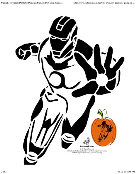 Iron Man (Pumpkin Stencil - Pumpkin Pattern - Pumpkin Template - Jack-o-lantern) : r/PumpkinStencils