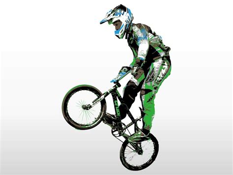 Bmx Rider Vector Art & Graphics | freevector.com