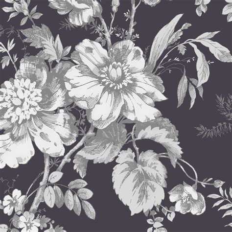 Black Floral Vintage Wallpapers - Wallpaper Cave