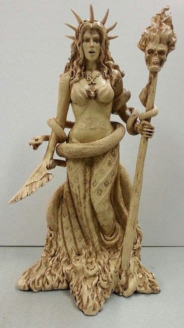 Hecate Goddess Statue, Triple Goddess of the Crossroads | Greek goddess statue, Wiccan art ...