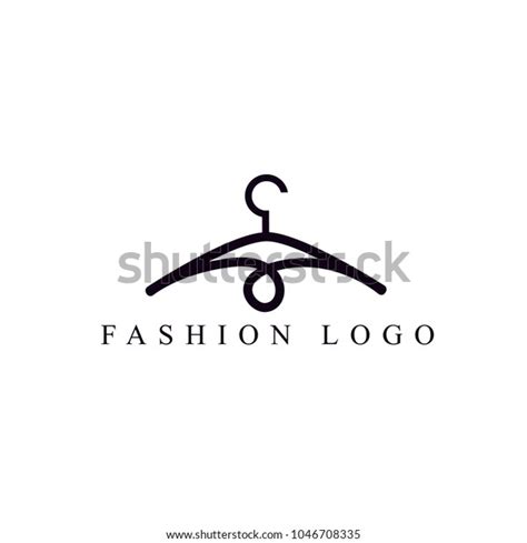 Clothing Logo Template Minimalist Hanger Logo Stock Vector (Royalty Free) 1046708335