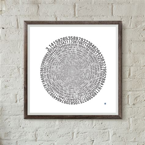 1090 Decimal Places of Pi Art Print | uchi clothing