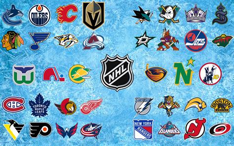 NHL wallpaper I made with my favourite logo from each franchise. : r/hockey