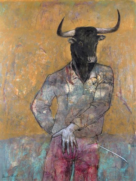 Minotaur Painting by Rafael Romero Masiá | Saatchi Art