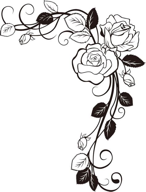 Rose Vines Drawings - ClipArt Best