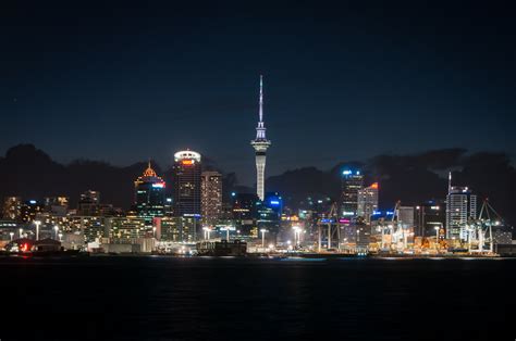 Auckland Skyline at Night - Ed O'Keeffe Photography