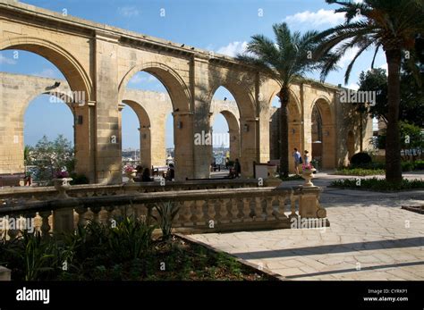 Upper Barrakka Gardens Valletta Malta Stock Photo - Alamy