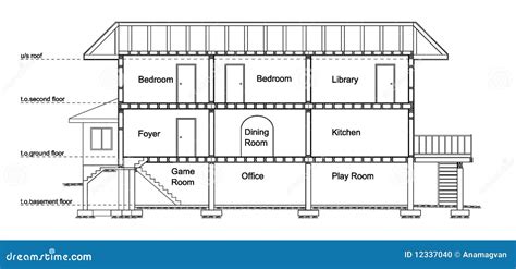 House Cross Section Stock Photo - Image: 12337040