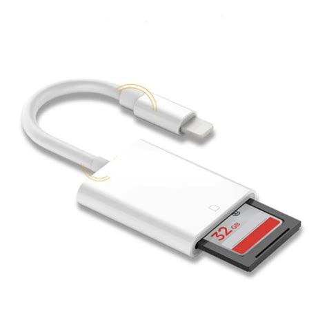 For Lightning to SD Card Camera Reader Micro SD OTG Data Cable Smart Adapter For iPhone For iPod ...