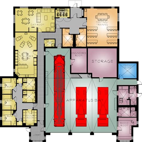 Small Fire Station Floor Plans - floorplans.click