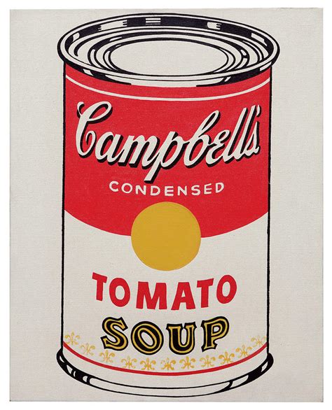 Campbell's Soup Can - Tomato - 1962 Painting by Andy Warhol - Fine Art America