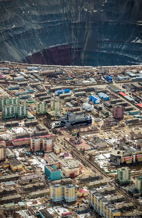 An abandoned mine in Mirny, Sakha Republic, Siberia : r/pics