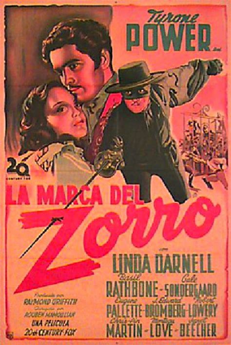 The Mark of Zorro Original 1940 Argentine Movie Poster - Posteritati Movie Poster Gallery