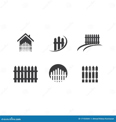 Fence Logo Design Vector Illustration | CartoonDealer.com #192391352