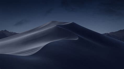 HD wallpaper: macOS Mojave Night, sand mountain, Computers, apple, desert, sky | Wallpaper Flare