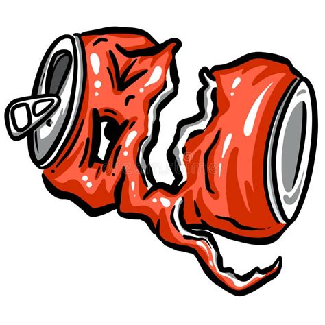 Crushed Soda Can Clip Art