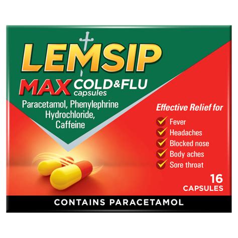 Lemsip Max Cold & Flu 16 Capsules - We Get Any Stock