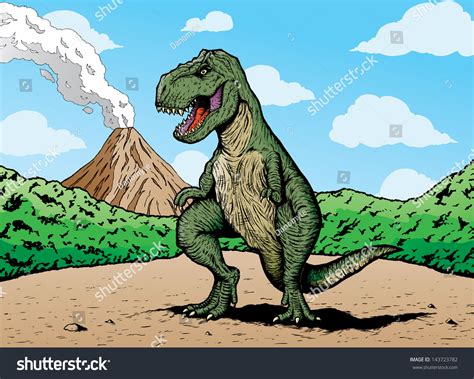 Comic Book Trex Stock Illustration 143723782 | Shutterstock