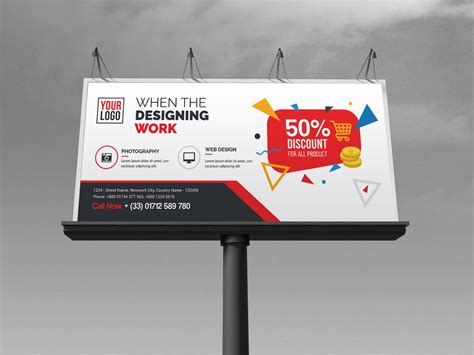 Discount Billboard Banner Template 000353 - Template Catalog