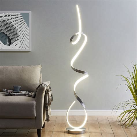 Silver LED Amsterdam Floor Lamp - Finesse Decor - Touch of Modern