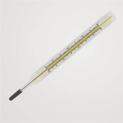 Clinical Mercury Thermometer 3D asset | CGTrader