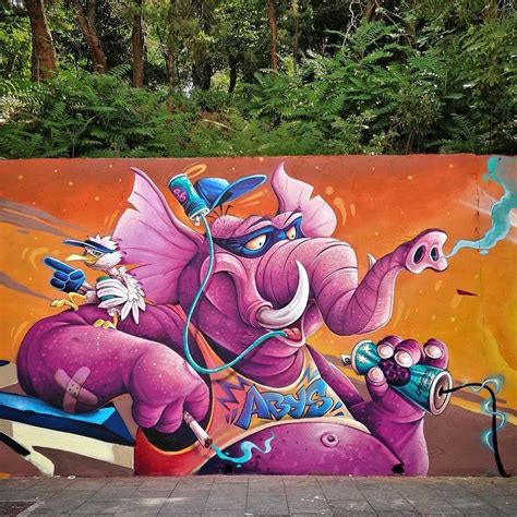 @abys_osmoz at @overlinejam @astrofat.it @loopcolors.usa | Street art ...