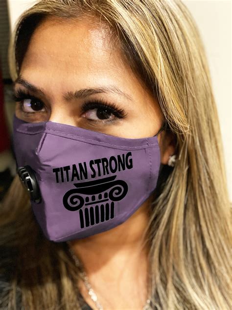 Titan Face Mask – Purple with Black “Titan Strong” – Titan Medical Center