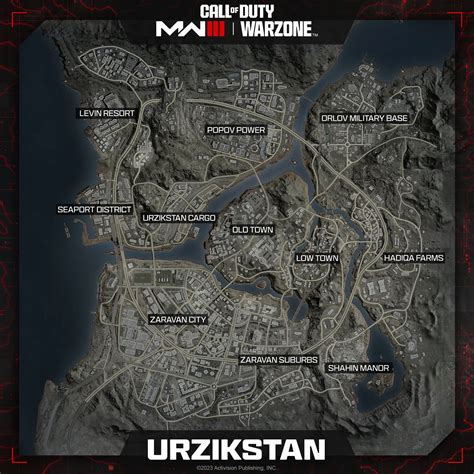 New Modern Warfare 3 Warzone Map Urzikstan Revealed - POIs, Locations & More